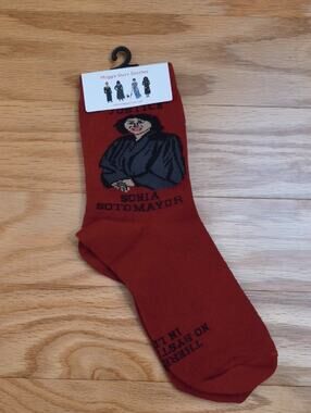 Maggie Stern Stitches Justice Sotomayor Socks NWT